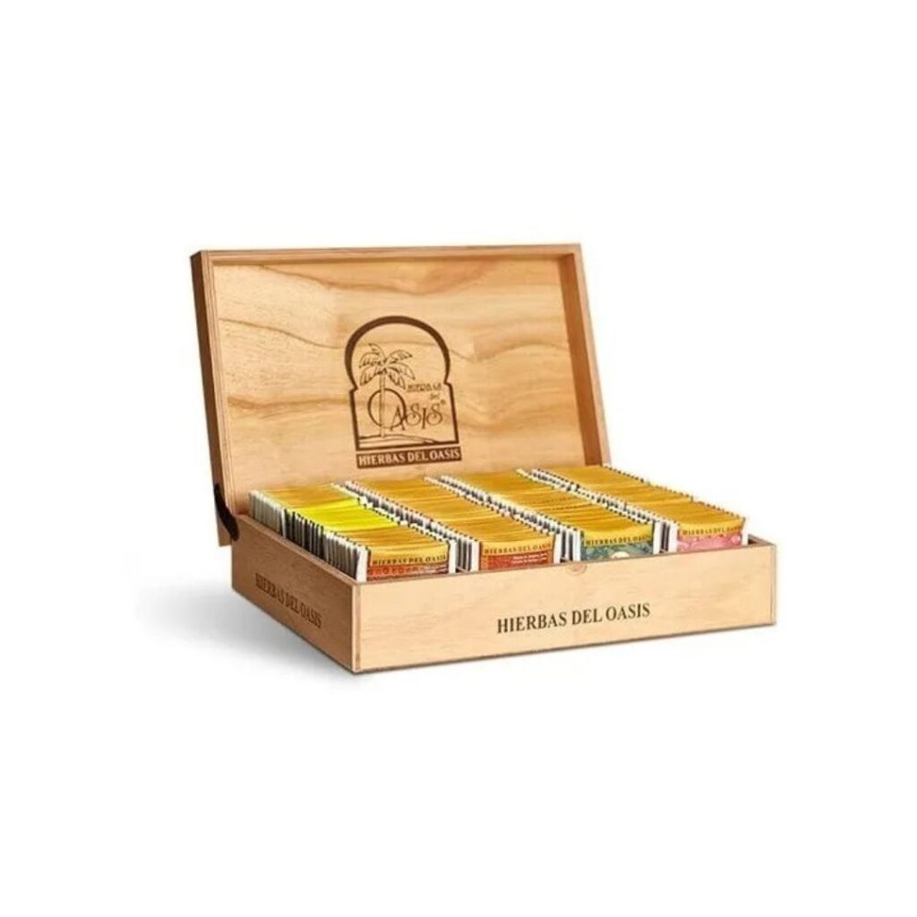 CAJA EXHIBIDORA DE MADERA x120 saq. (H. OASIS)