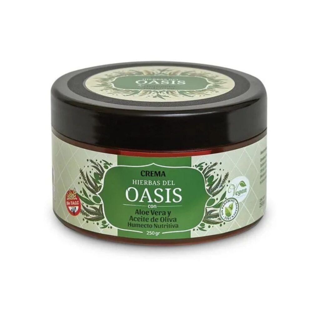 CREMA C/ALOE HUMECTO-NUTRITIVA x250gr. (H. OASIS)