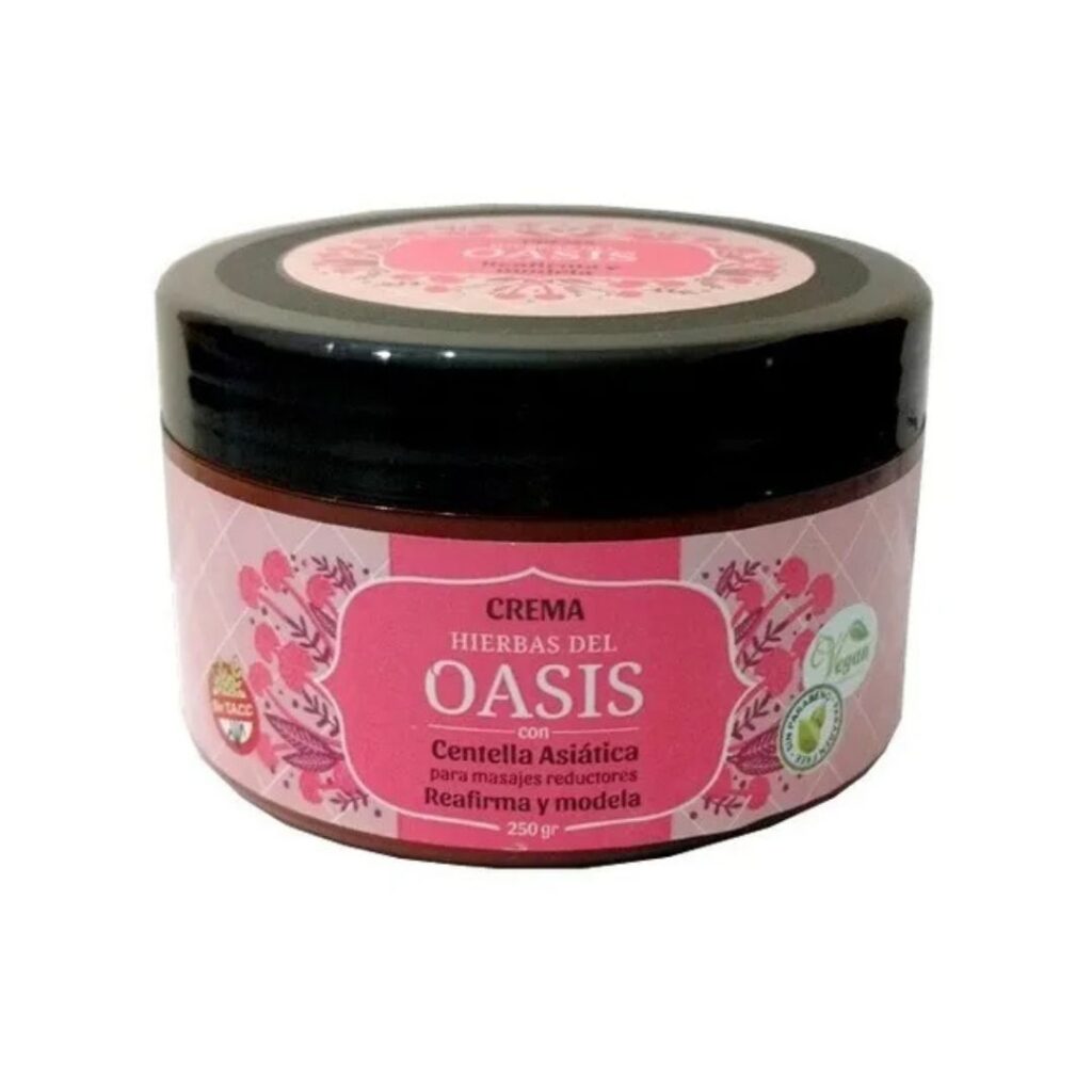 CREMA P/MASAJES C/CENTELLA x250gr. (H. OASIS)