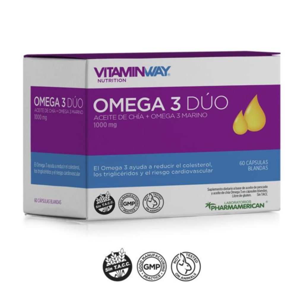 OMEGA 3 DUO x60caps. PROMO ABRIL 2026 20% Dto. (VITAMIN WAY)