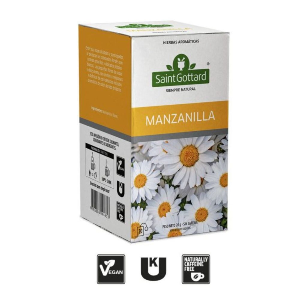 TE MANZANILLA LIBRE DE GLUTEN x20 saq. (SAINT GOTTARD)