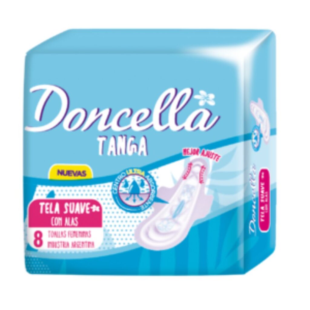 TOALLA TANGA C/ALAS S/PERF. (21620) x8un. (DONCELLA)