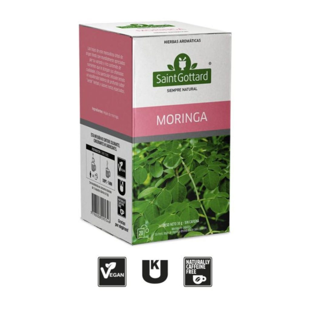 TE MORINGA x20 saq. (SAINT GOTTARD)