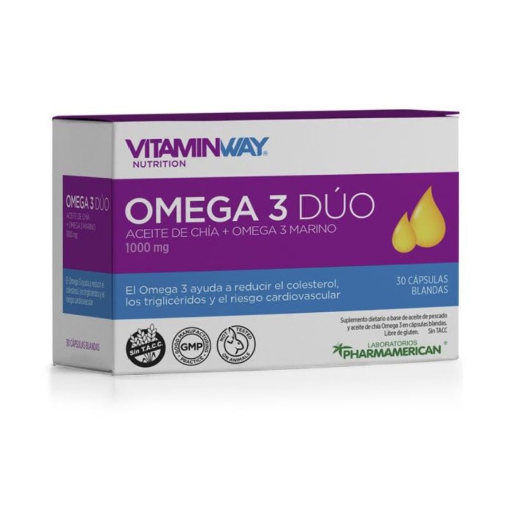 OMEGA 3 DUO x30caps. PROMO ABRIL 2026 20% Dto. (VITAMIN WAY)