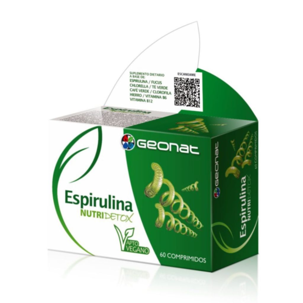 ESPIRULINA NUTRIDETOX x 60caps. (GEONAT)