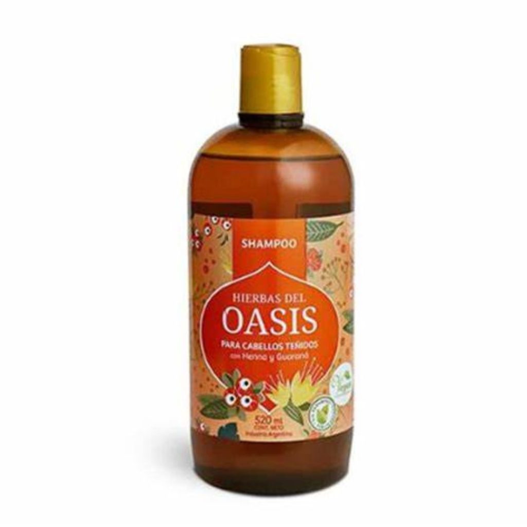 SHAMPOO P/CAB.TEÑIDOS (HENNA.GUAR.) x520cc. (H. OASIS)