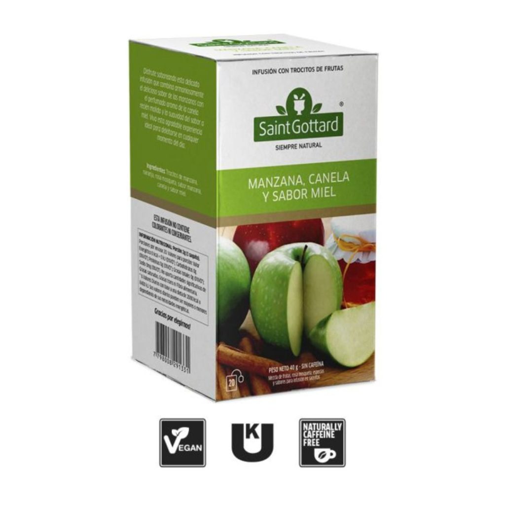 INF. MANZANA,CANELA y MIEL x20 saq. (SAINT GOTTARD)