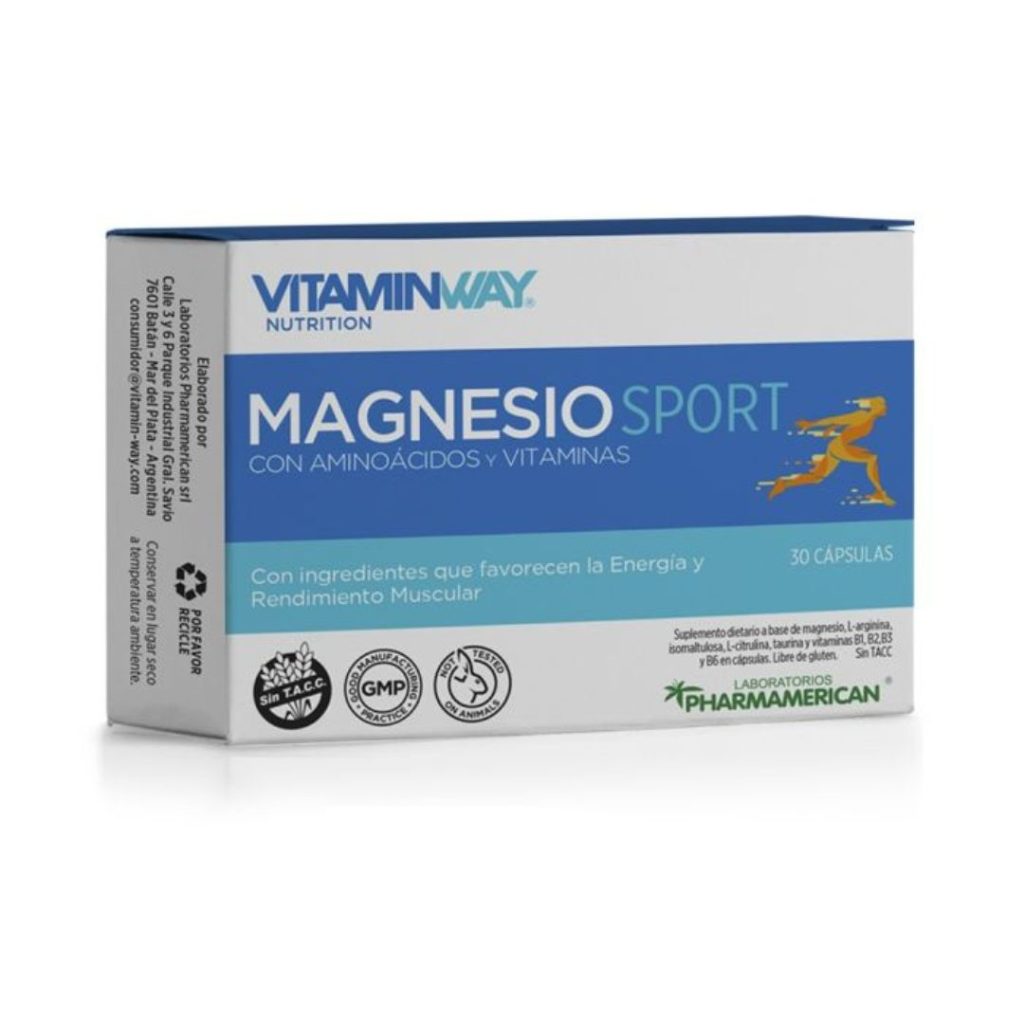 MAGNESIO SPORT x30caps. PROMO ABRIL 2026 30% Dto. (VITAMIN WAY)