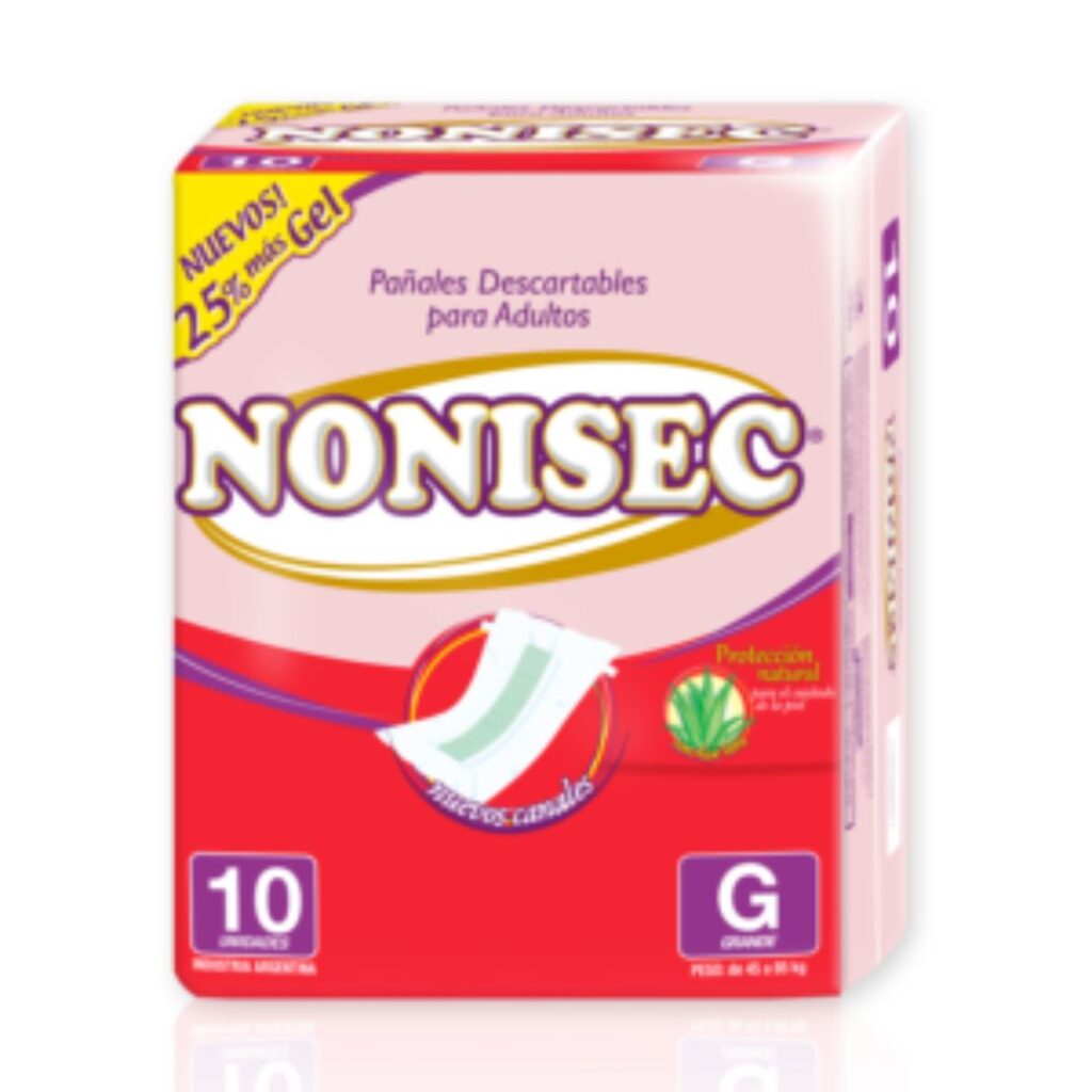 PAÑAL ADULTO RECTO GRANDE (11135) x10un. (NONISEC)