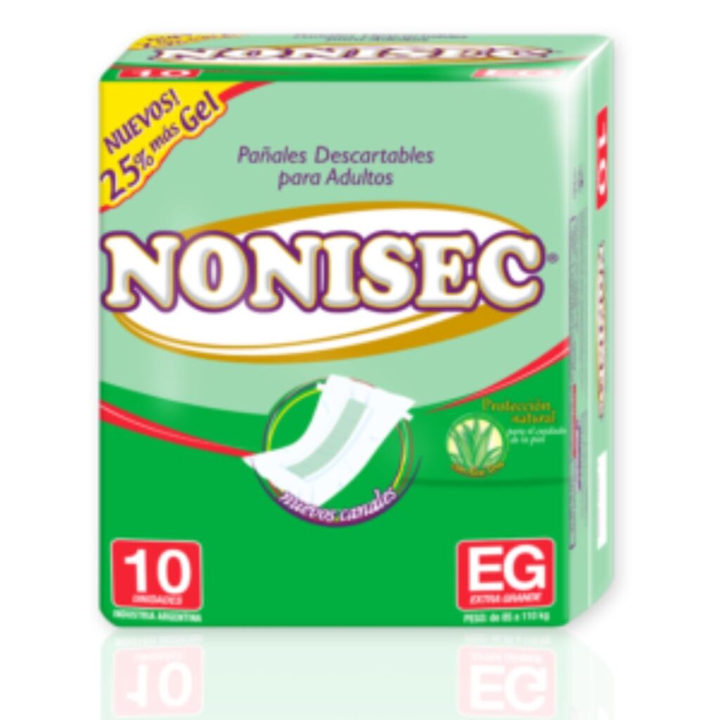 PAÑAL ADULTO RECTO EXTRA GRANDE (11136) x10un. (NONISEC)