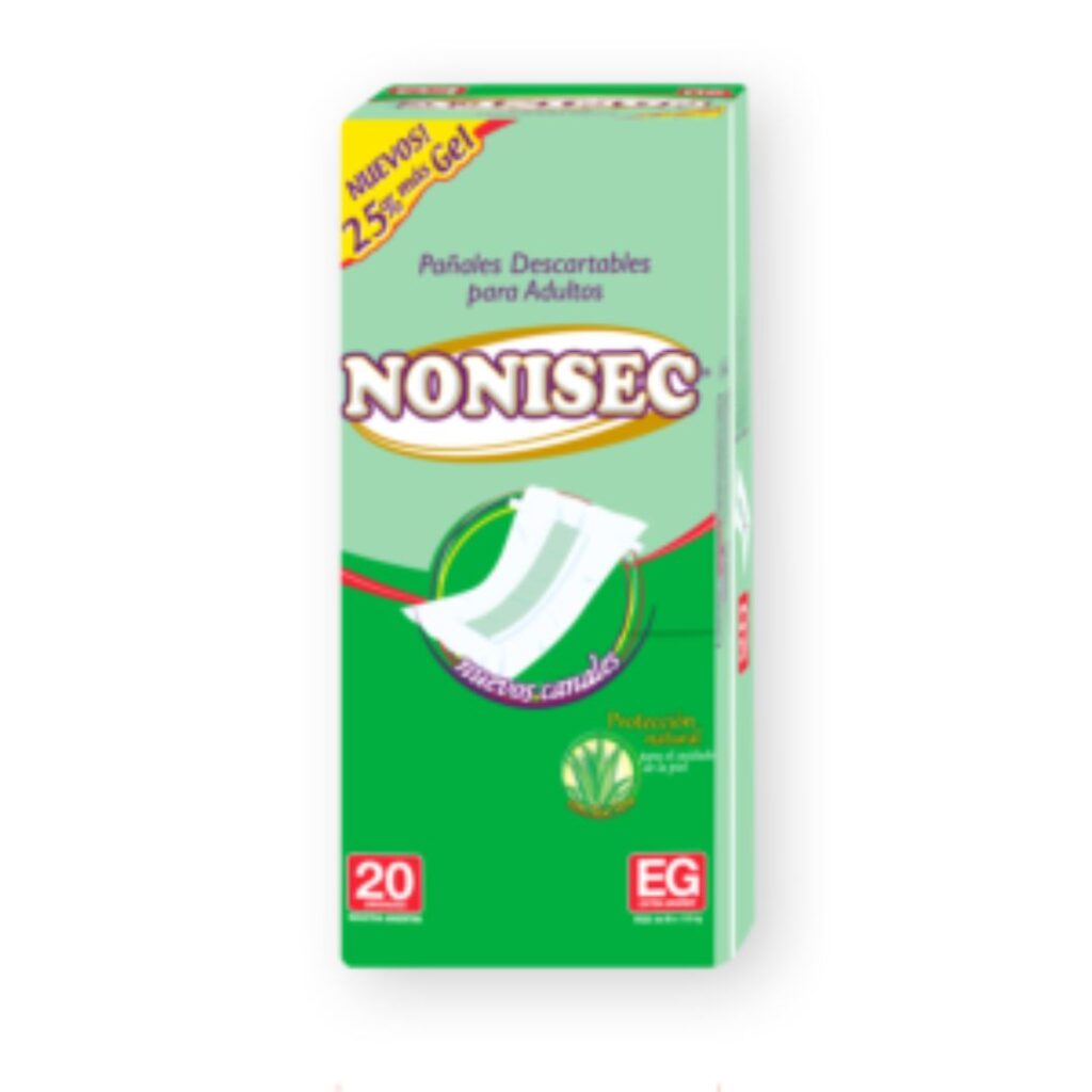 PAÑAL ADULTO RECTO EXTRA GRANDE (11107) x20un. (NONISEC)