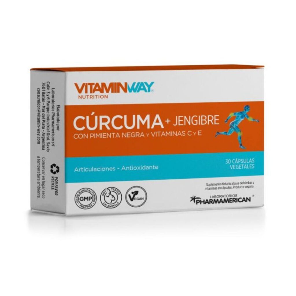 CURCUMA + JENGIBRE CON PIMIENTA x30caps. (VITAMIN WAY)
