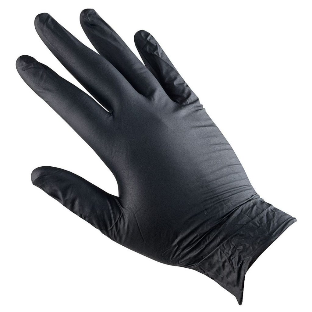 GUANTES NITRILO P/EXAMEN CHICO (NEGRO) x100un. (PM) (FARMACIA)