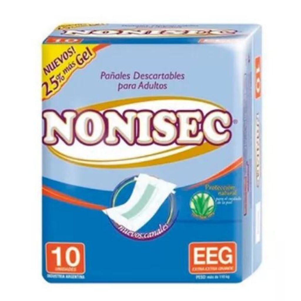 PAÑAL ADULTO RECTO EX-EXTRA GRANDE (41017) x10un. (NONISEC)