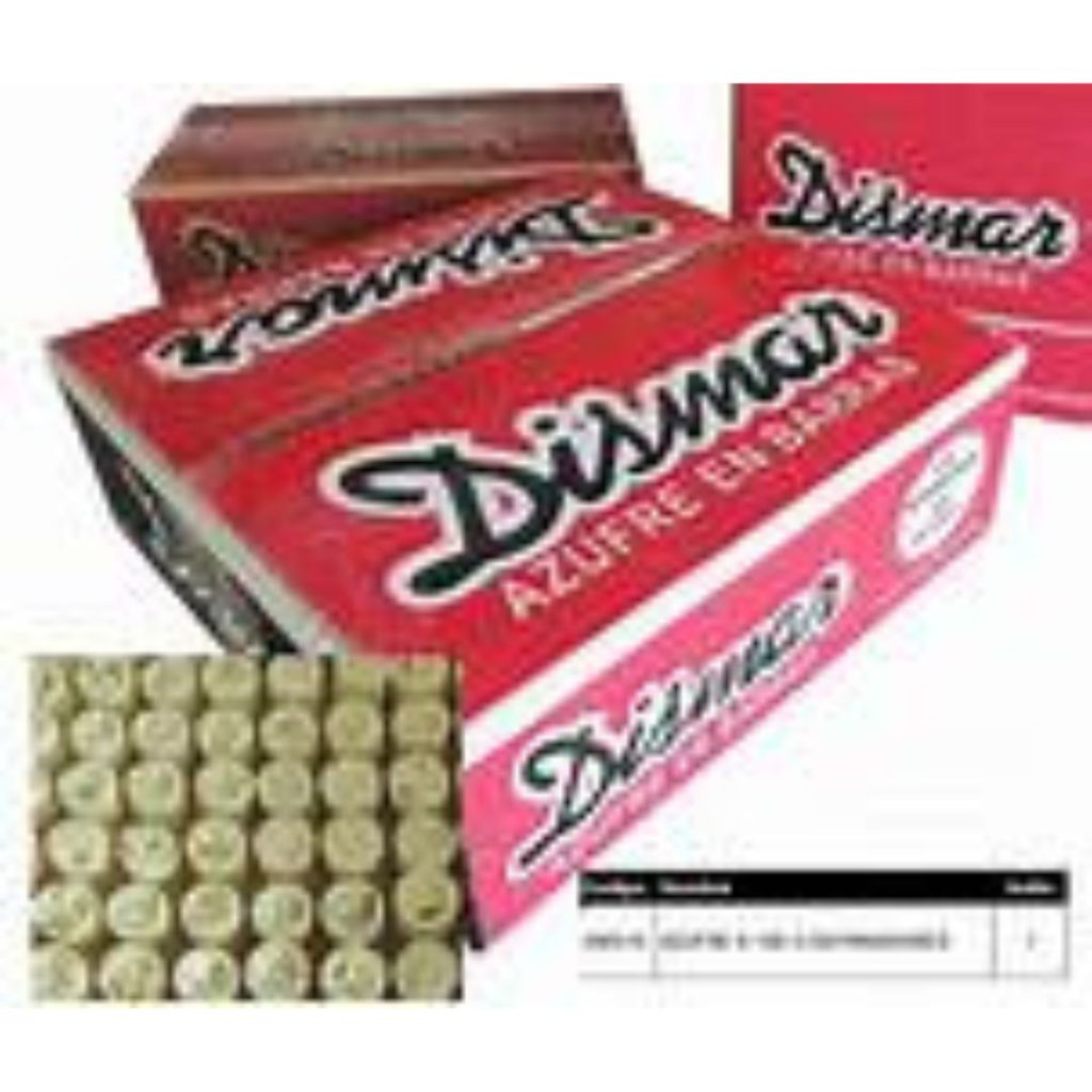 AZUFRE x 100un. C/SEP. (DISMAR)