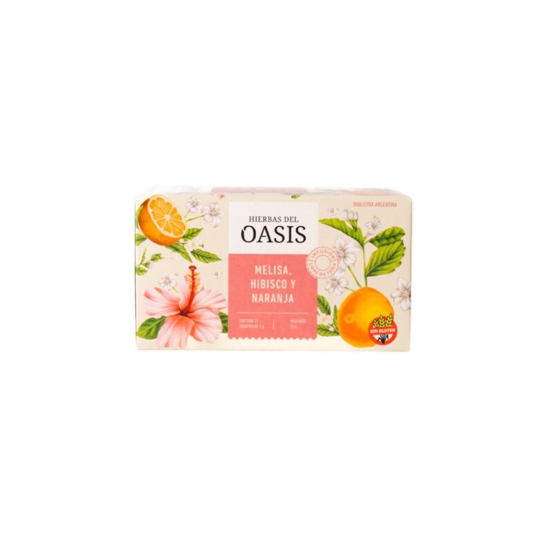 TE MELISA, HIBISCO y NARANJA x25saq. (Ex Jamaica)