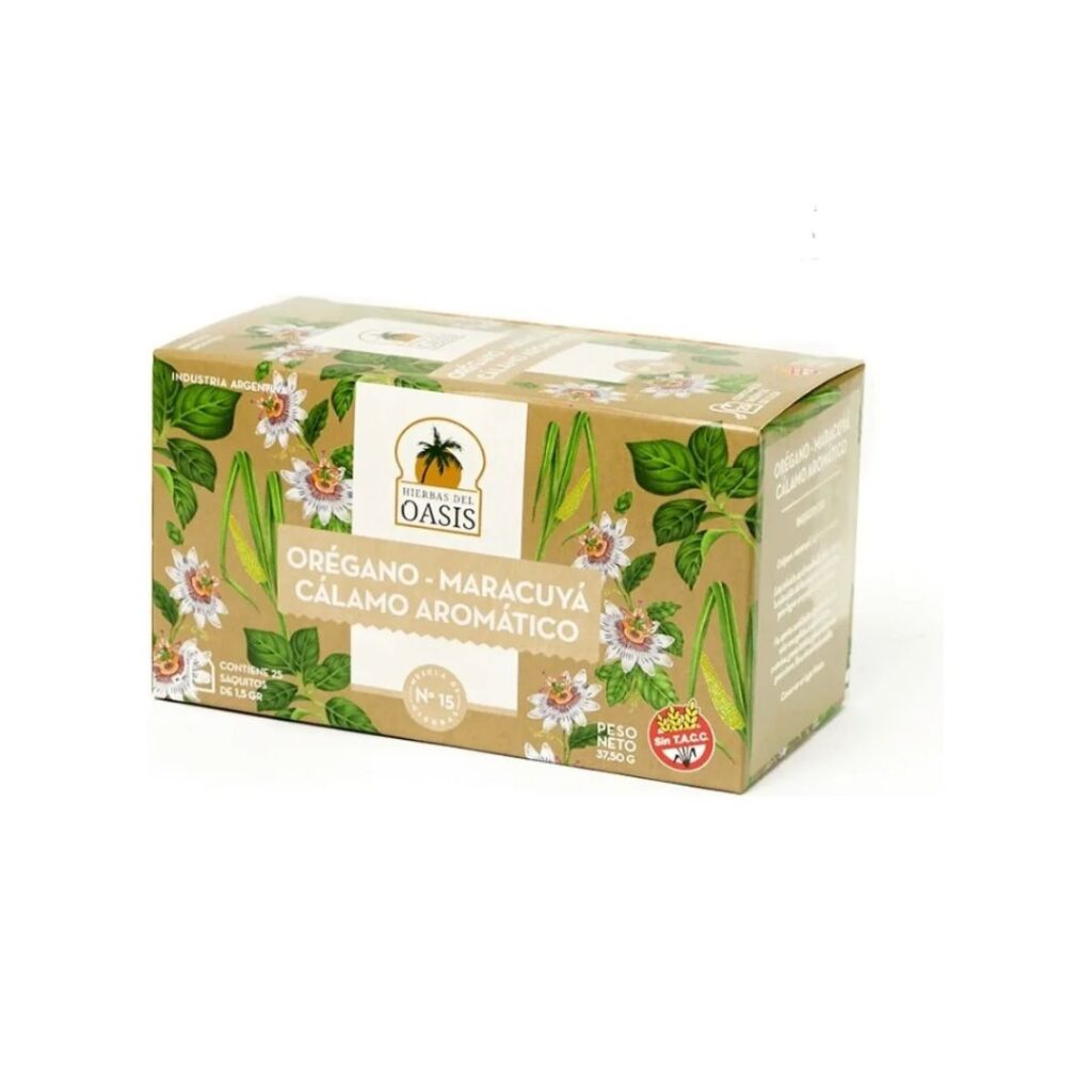 MEZCLA N°15 ATENUA DESEO FUMAR x25saq. (H. OASIS)