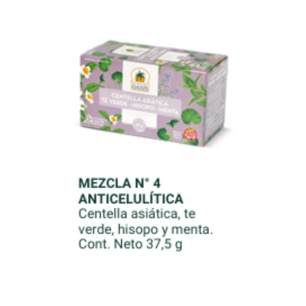 MEZCLA N°04 ANTICELULITICA x25saq. (H. OASIS)