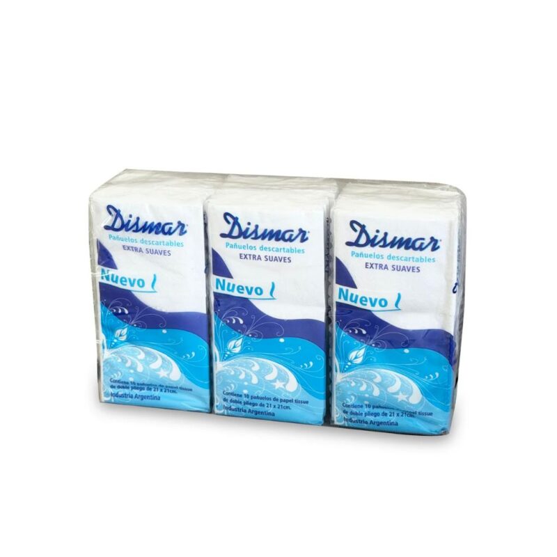 PAÑUELOS DESCARTABLES 6 x 10 un. (DISMAR)