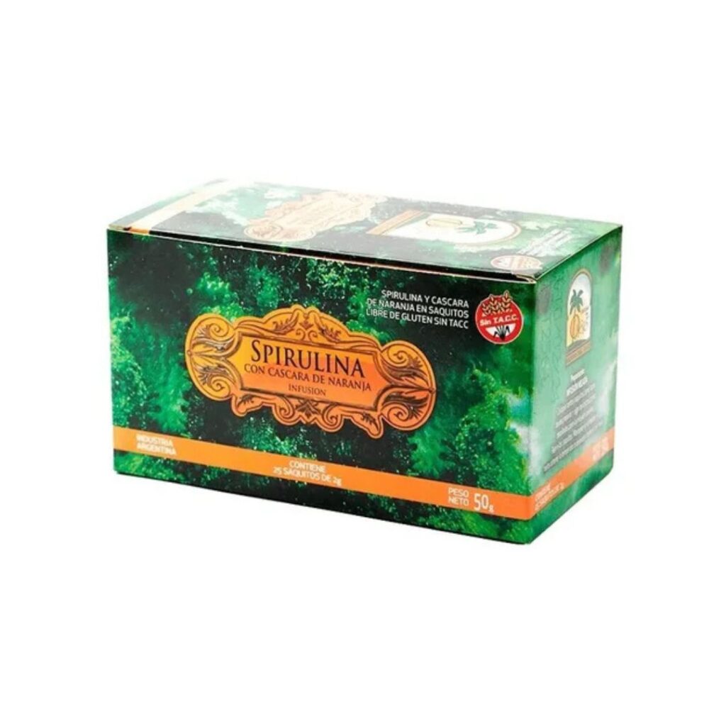 TE ESPIRULINA + CASC. NARANJA x25saq. (H. OASIS)