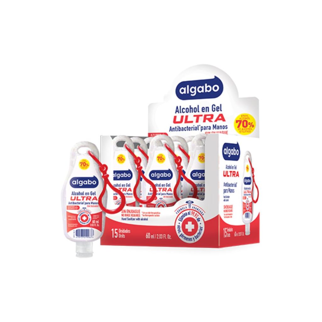 ALCOHOL GEL ULTRA 70% POCKET x60ml. (6040922)(ALGABO)