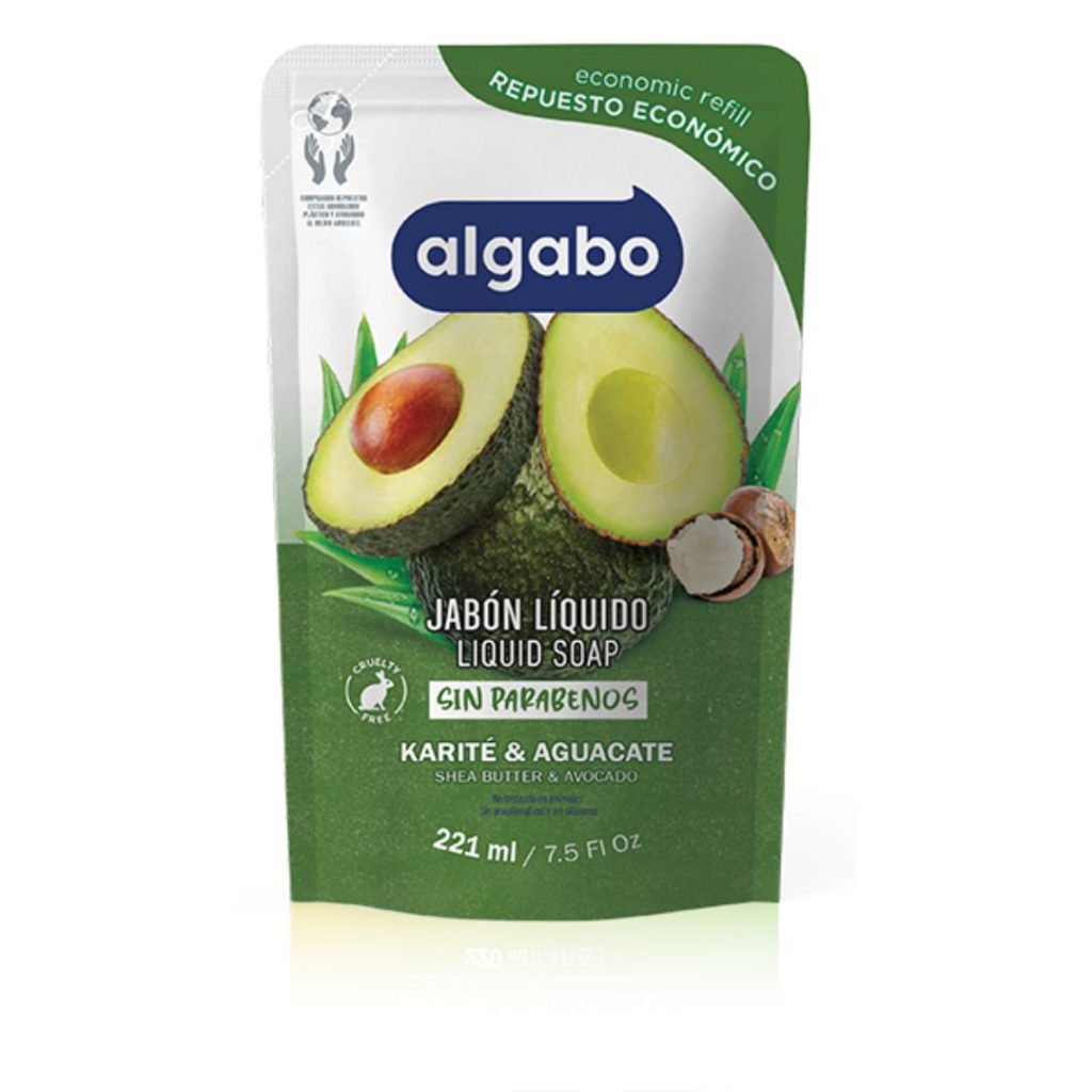 JABON LIQUIDO KARITE Y AGUACATE D/PACK x220ml. (6040905)(ALGABO)