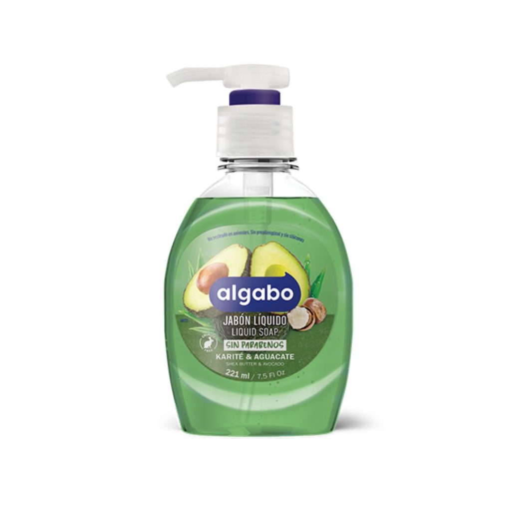 JABON LIQUIDO KARITE Y AGUACATE x220ml. (6040918)(ALGABO)