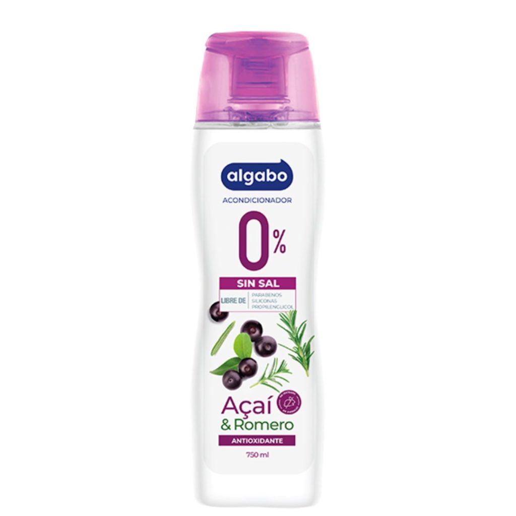 ACONDICIONADOR SIN SAL ACAÍ & ROMERO x750ml. (6045926)(ALGABO)