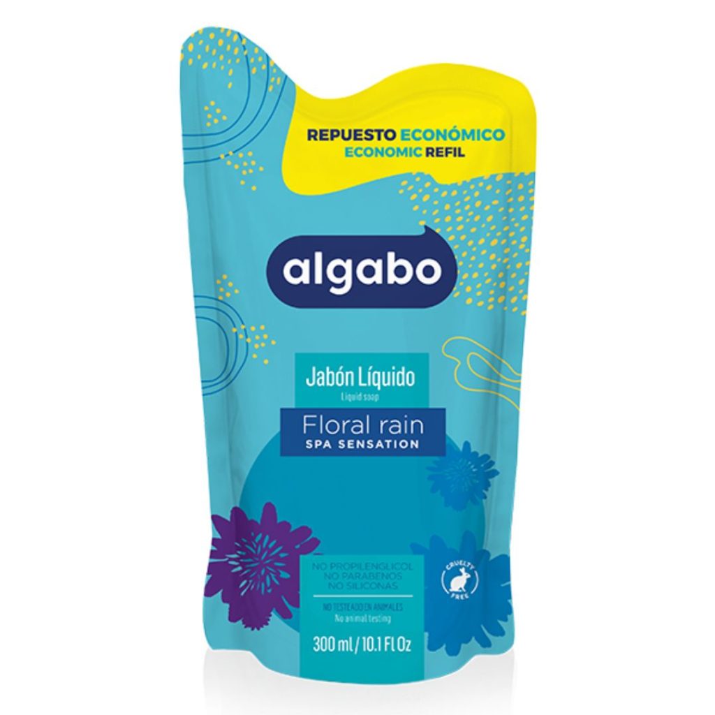 JABON LIQUIDO FLORAL RAIN D/PACK x300ml. (6040888)(ALGABO)