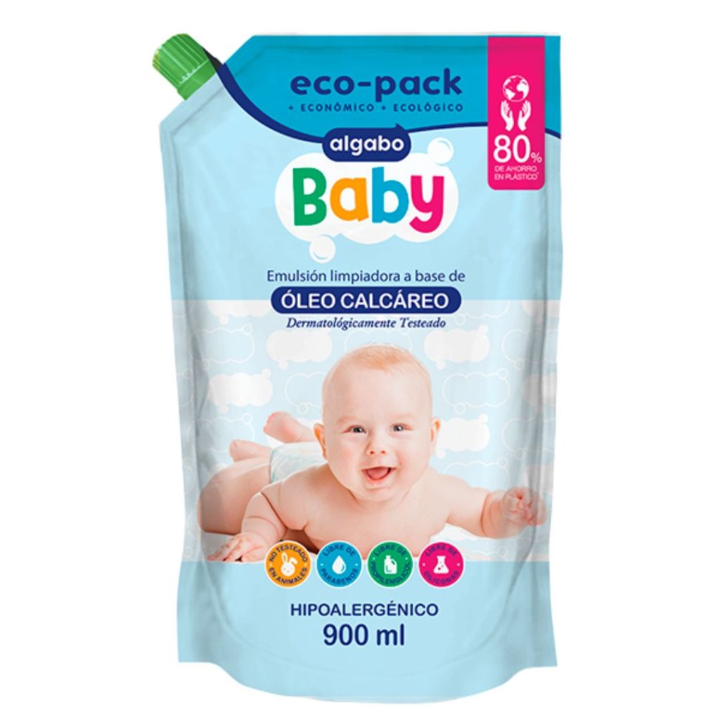 BABY OLEO CALCAREO ECOPACK x900ml. (3362011) (ALGABO KIDS)