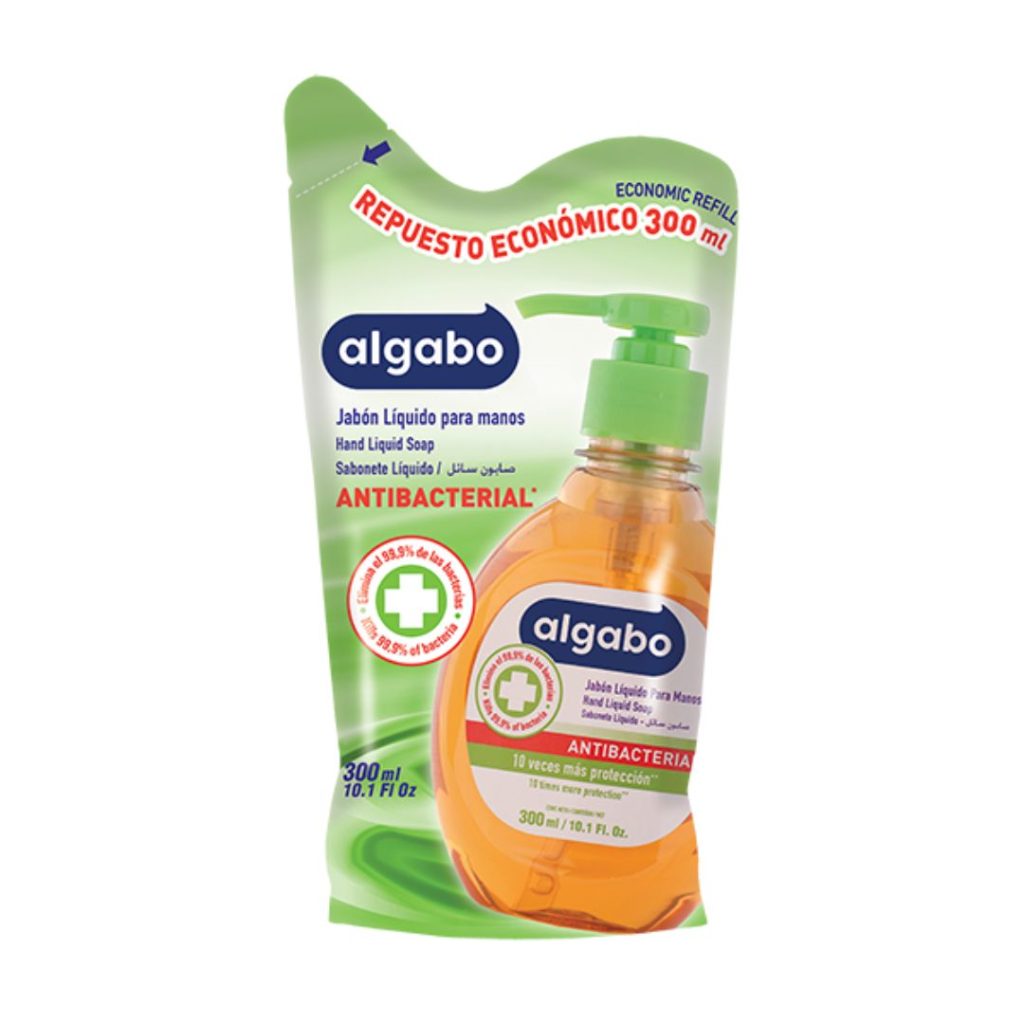 JABON LIQUIDO ANTIBACT. NEUTRO D/PACK x300ml. (6040369)(ALGABO)