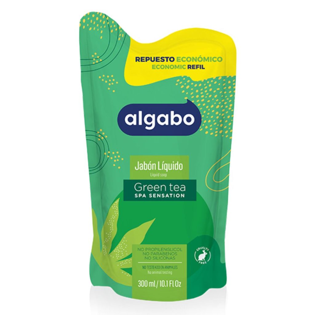 JABON LIQUIDO GREEN TEA D/PACK x300ml. (6040887)(ALGABO)