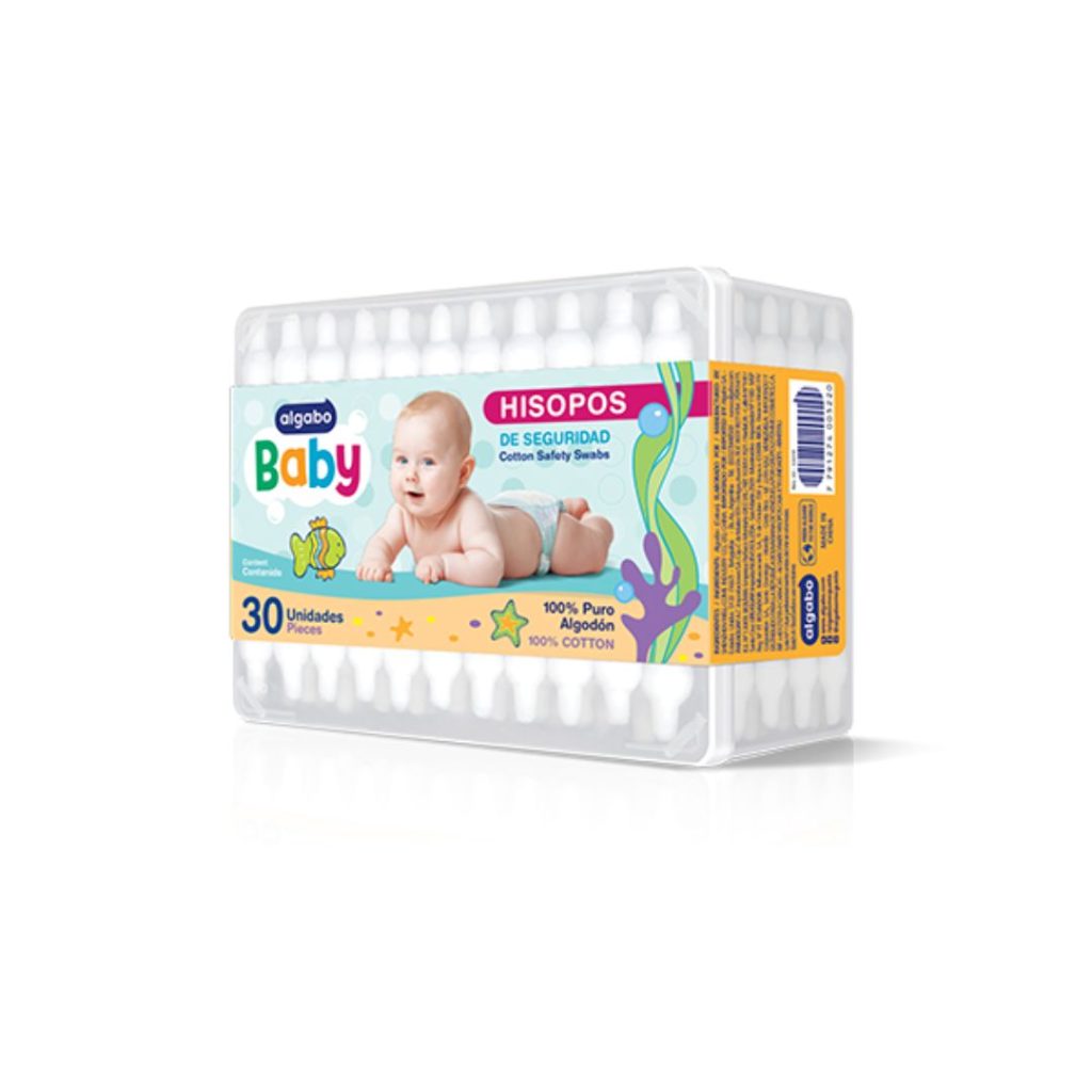 BABY HISOPOS DE SEGURIDAD x30un.(3369030)  (ALGABO)