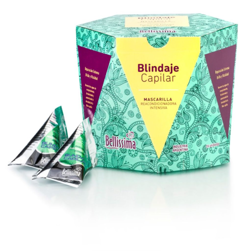 BLINDAJE CAPILAR MASCARILLA ESTUCHE x24un. x20gr. (BELLISSIMA)