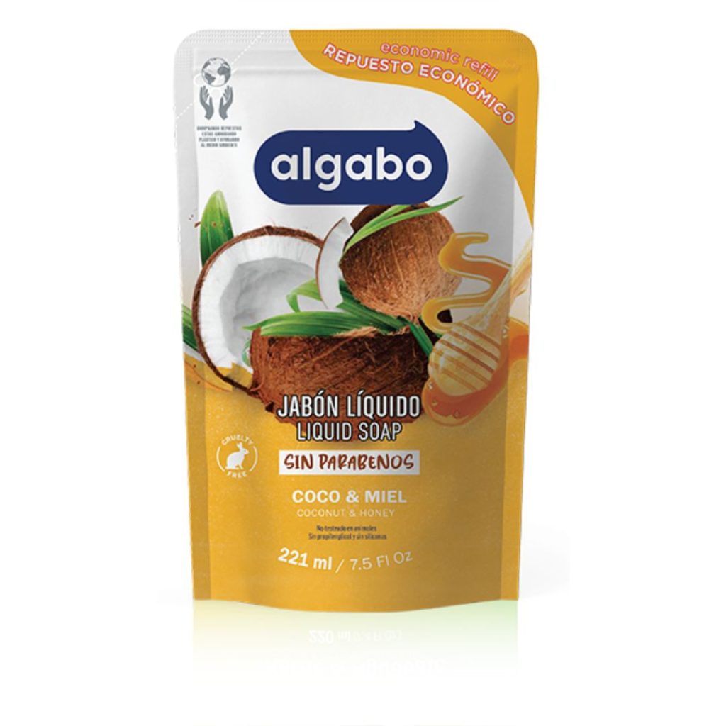 JABON LIQUIDO COCO Y MIEL D/PACK x220ml. (6040904)(ALGABO)