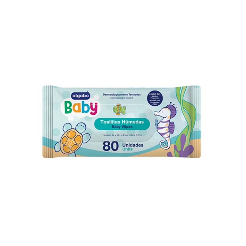 BABY TOALLITAS HUMEDAS x80un. (3362003) (ALGABO KIDS)