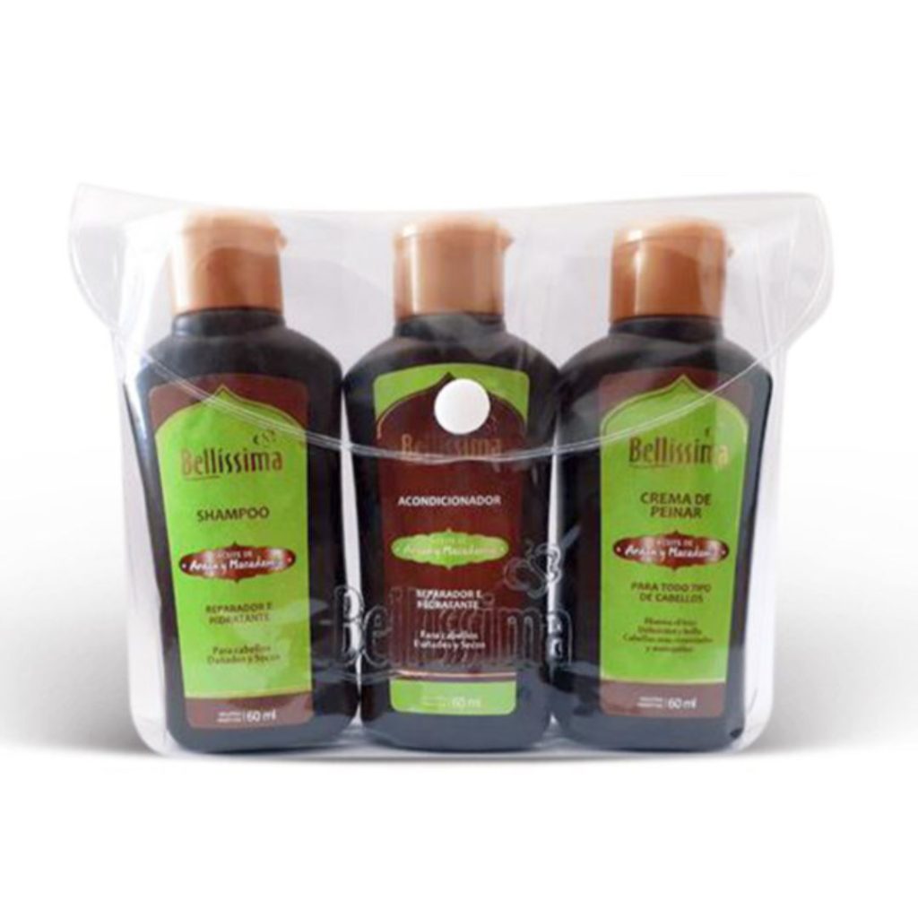 ARGAN Y MACADAMIA KIT VIAJERO x3un. (BELLISSIMA)