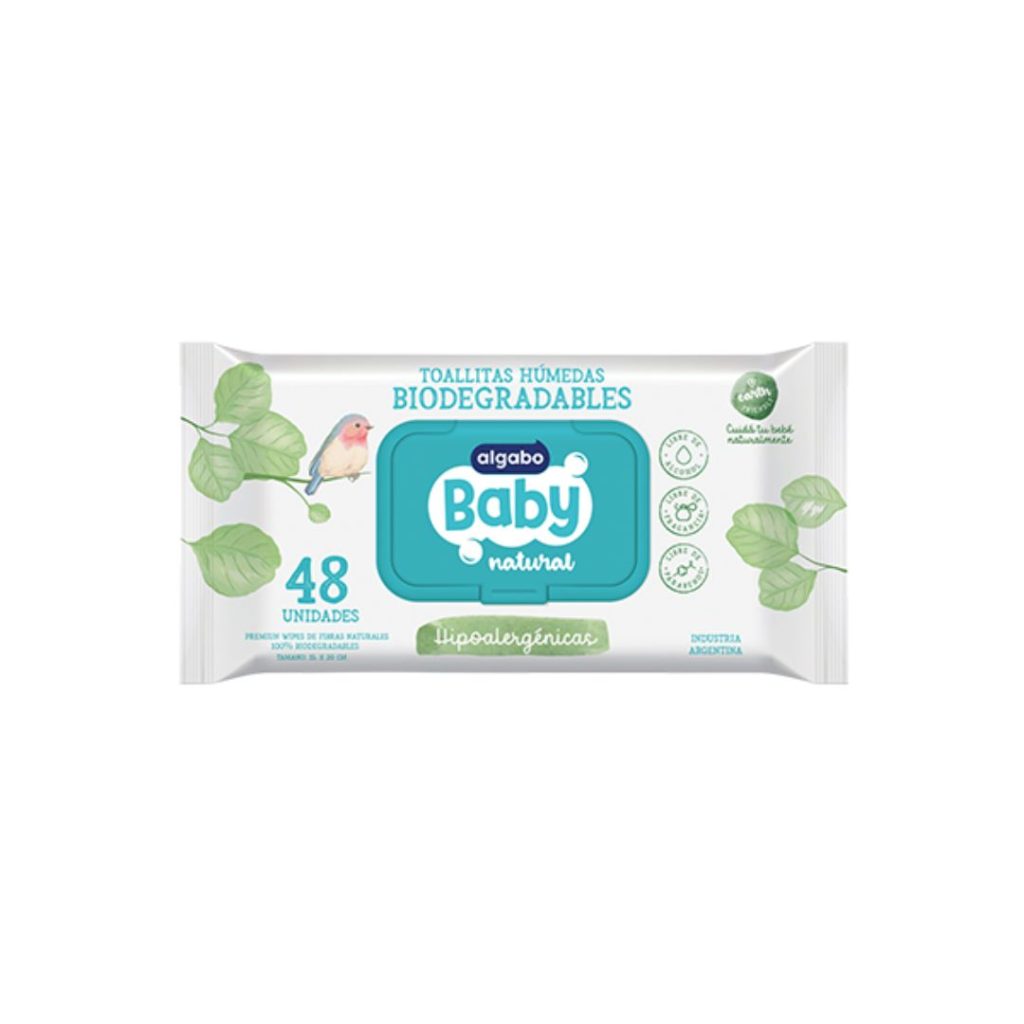 BABY TOALLITAS HUMEDAS BIODEGRAD. x48un. (3362009) (ALGABO KIDS)