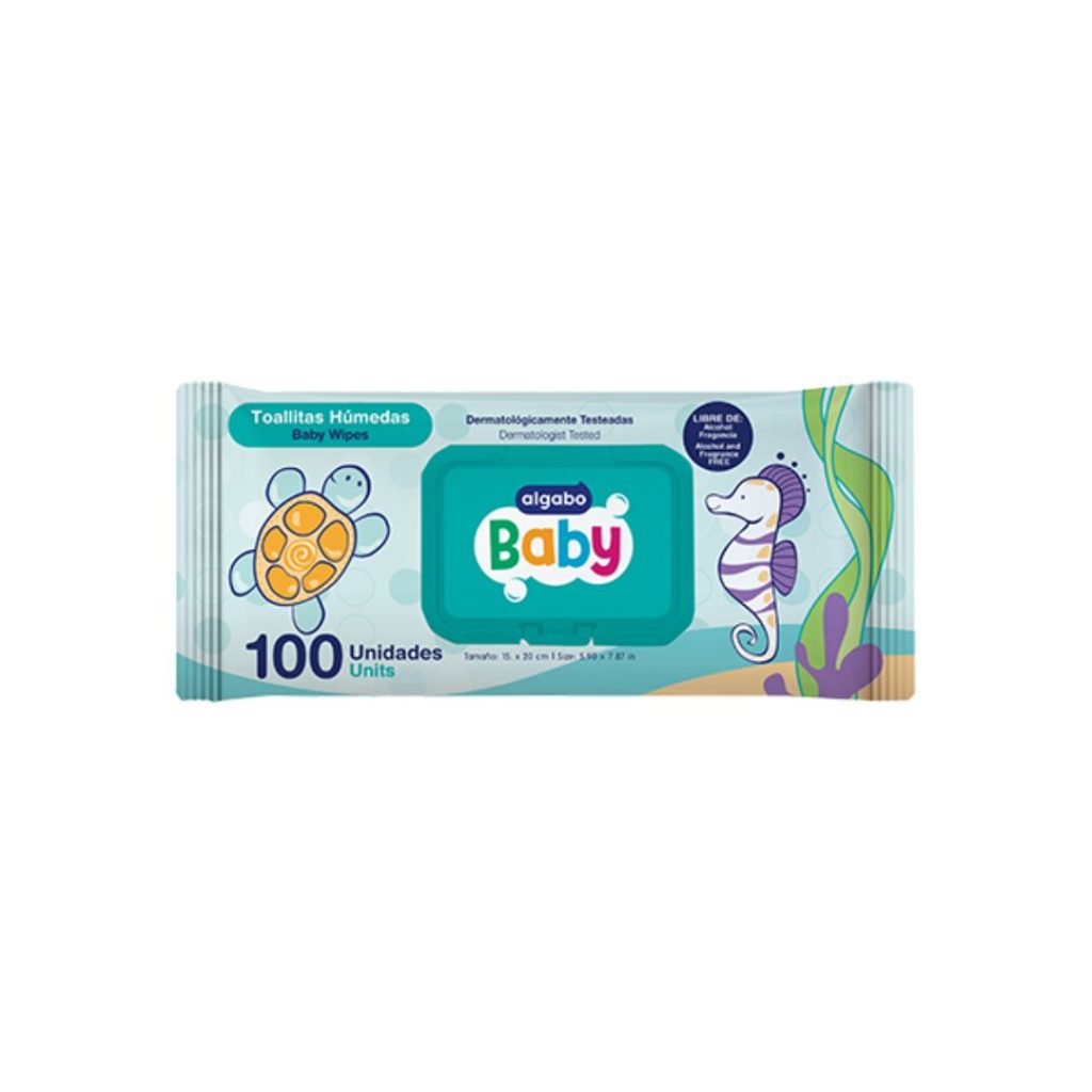 BABY TOALLITAS HUMEDAS x100un. (3362004) (ALGABO KIDS)