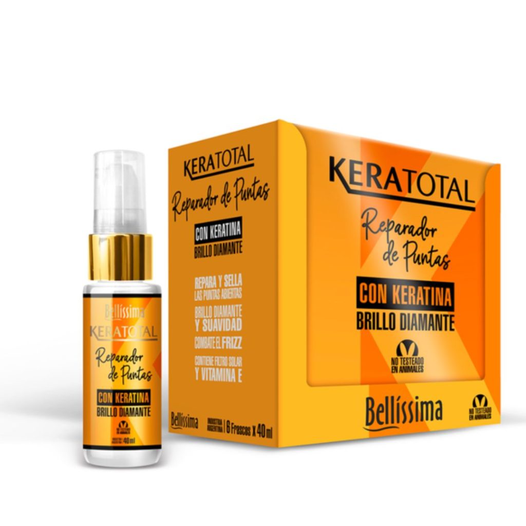 KERATOTAL REPARADOR DE PUNTAS ESTUCHE x6un. x40ml. (BELLISSIMA)