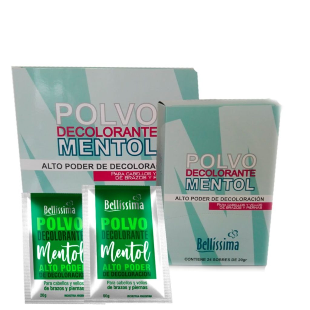 POLVO DECOLORANTE MENTOL x50gr. (BELLISSIMA)