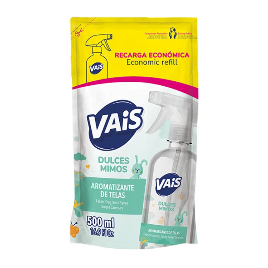 VAIS AROMAT. DE TELA DULCES MIMOS DOY PACK x500ml. (1010685) (ALGABO)