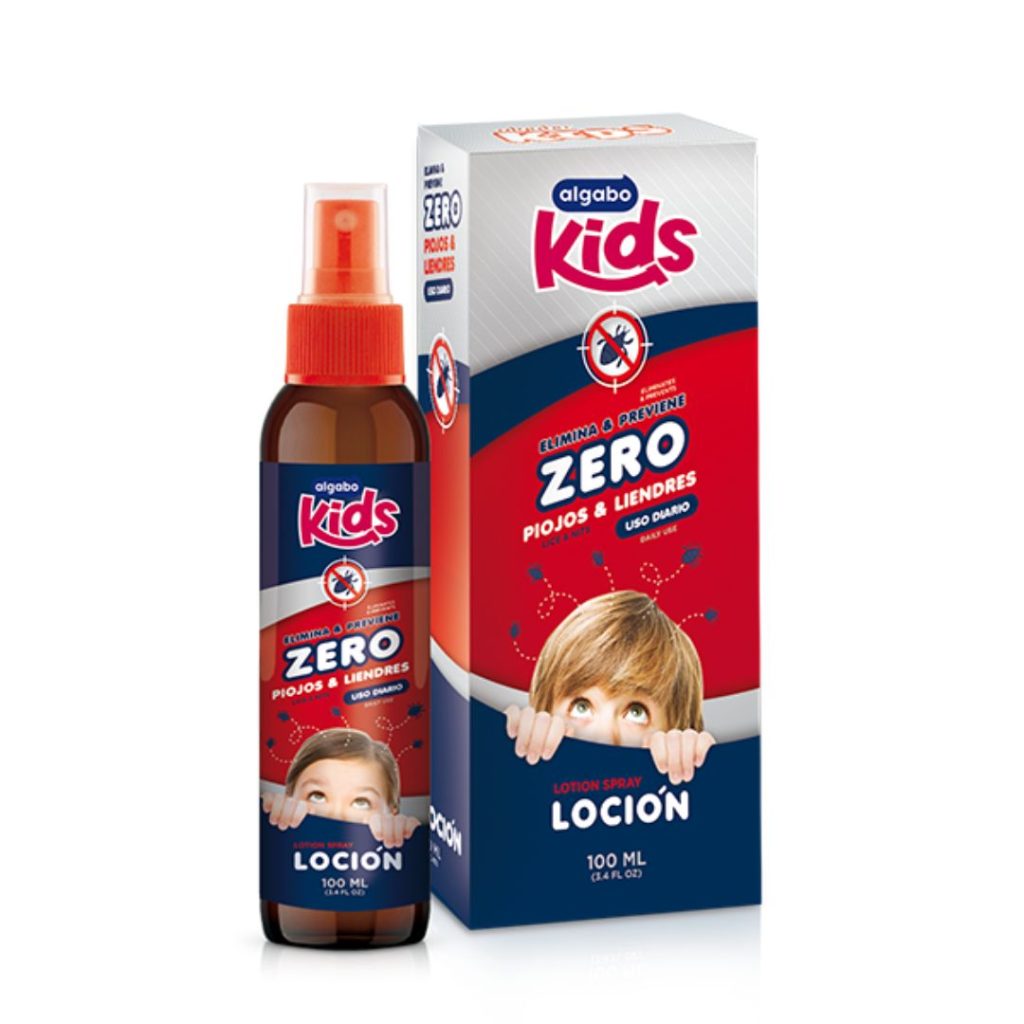 KIDS ZERO LOCION PIOJOS Y LIENDRES x100ml. (3332006) (ALGABO KIDS)