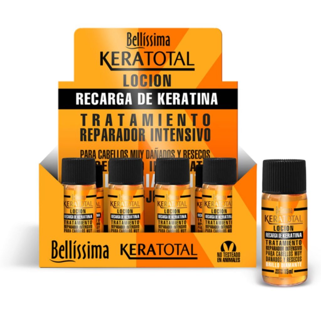 KERATOTAL LOCION DE KERATINA ESTUCHE x12un. x15ml. (BELLISSIMA)