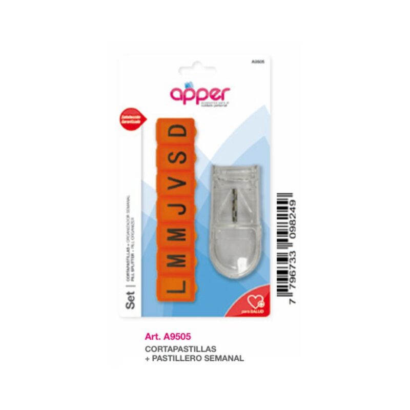 CORTAPASTILLAS + ORG. SEMANAL A-9505 (APPER)