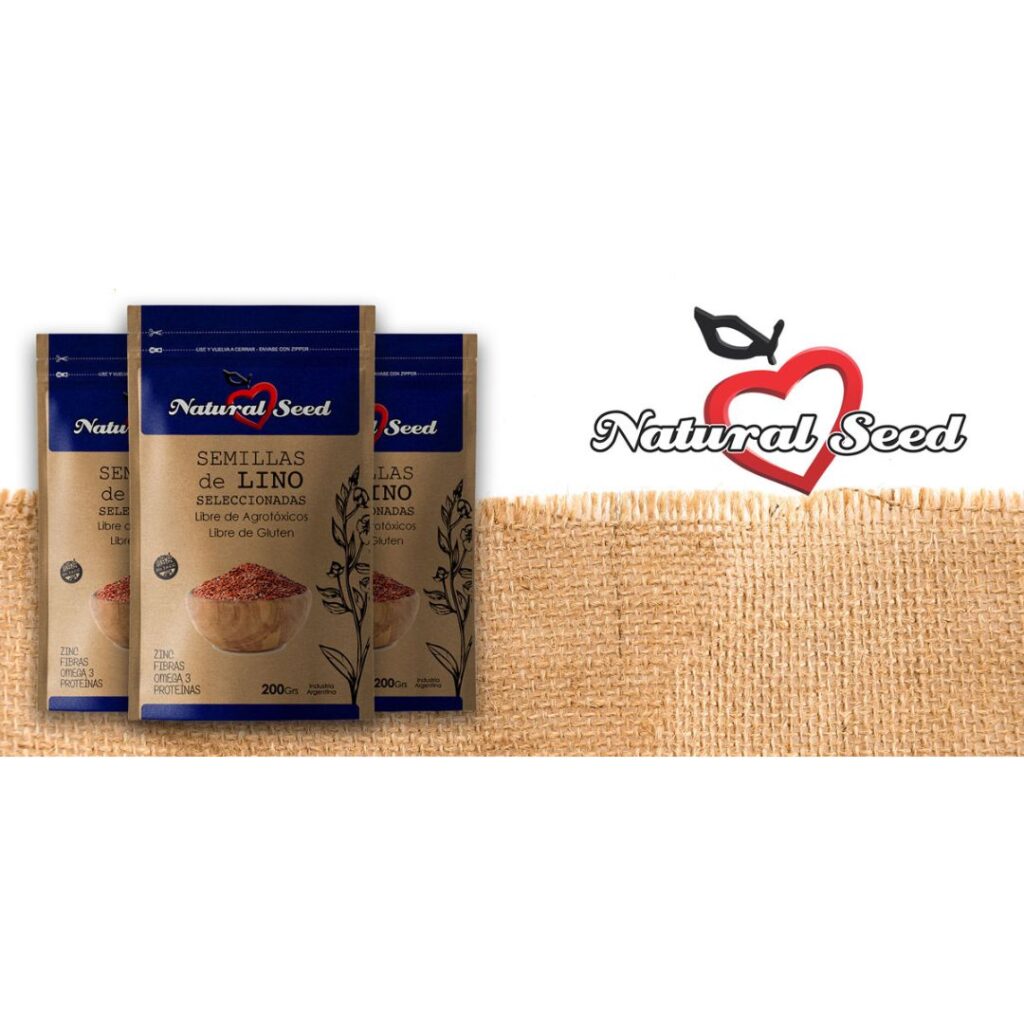 SEMILLA DE LINO ENTERAS x200gr. (NATURAL SEED)