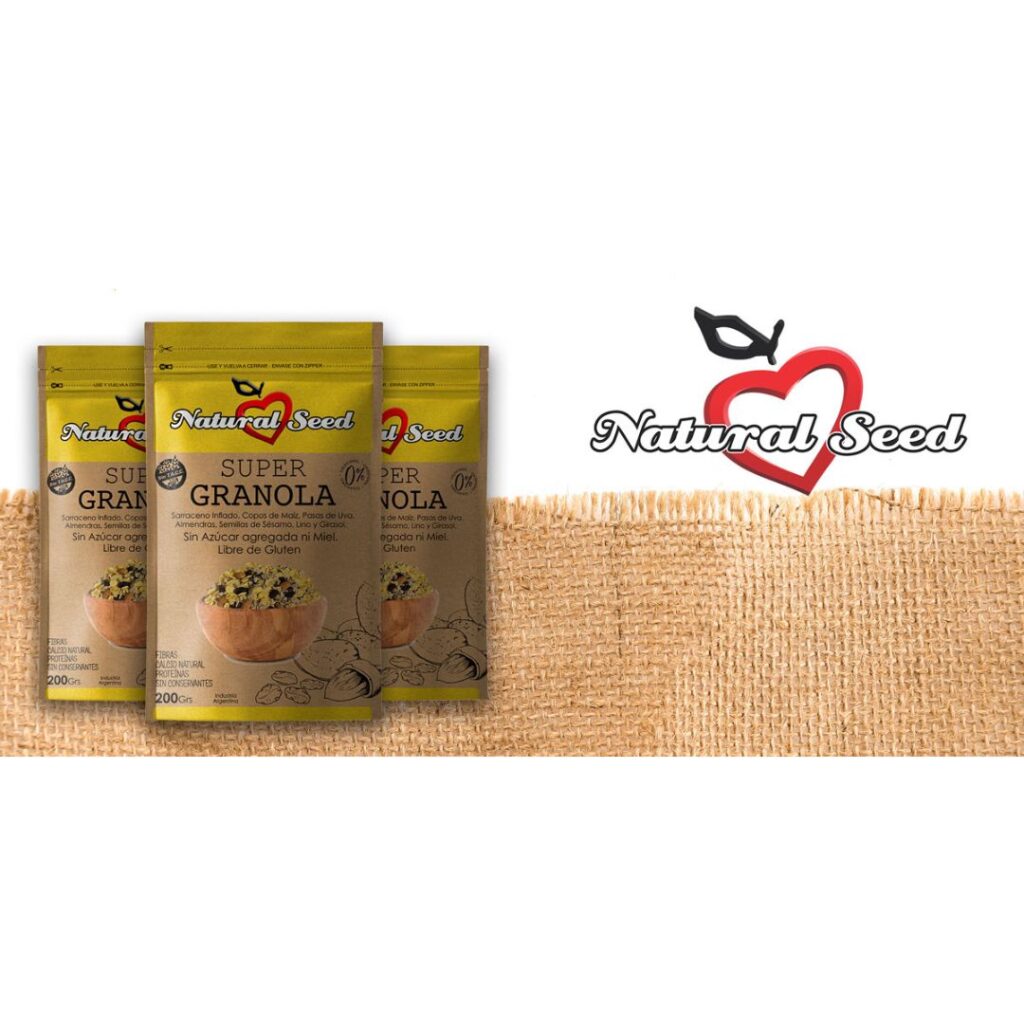 GRANOLA + FIBRAS x250gr. (NATURAL SEED)