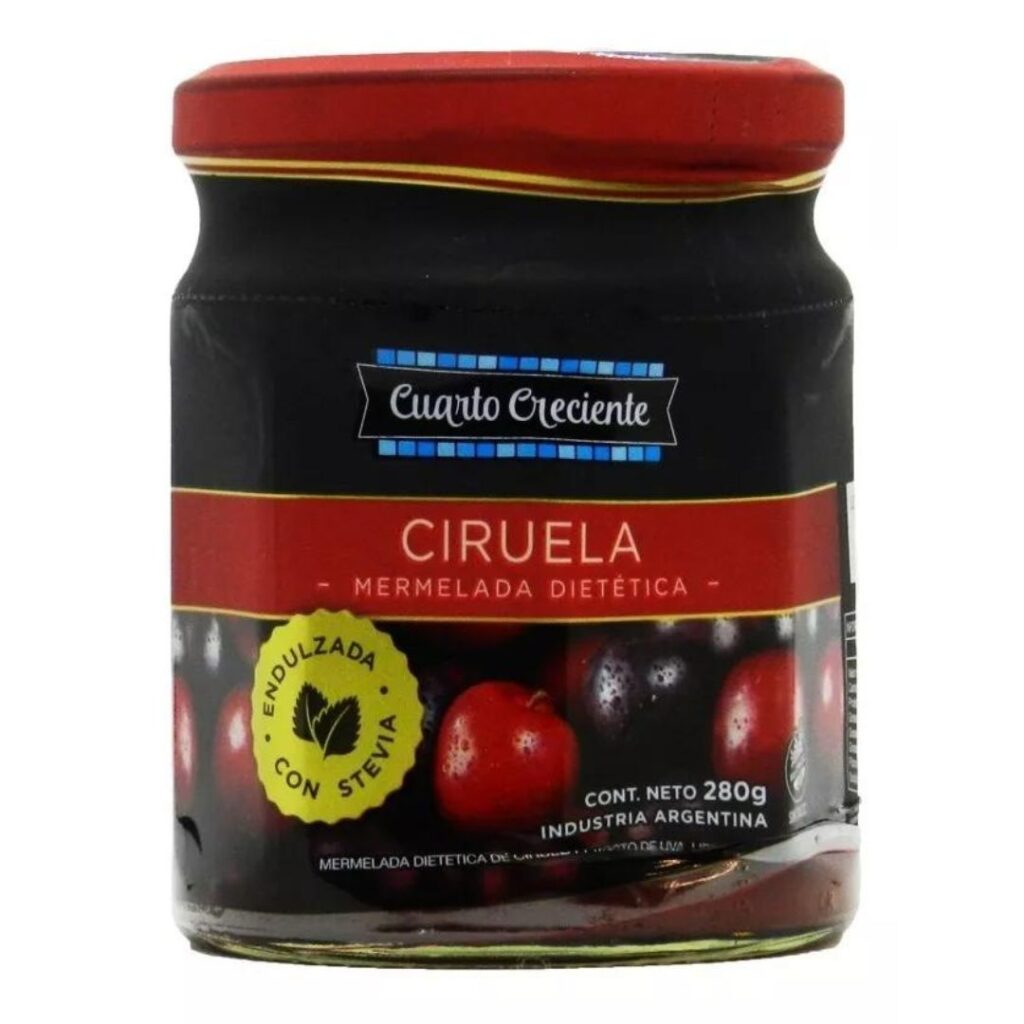 MERM. DE CIRUELA C/STEVIA x300gr. (CUARTO CRECIENTE)