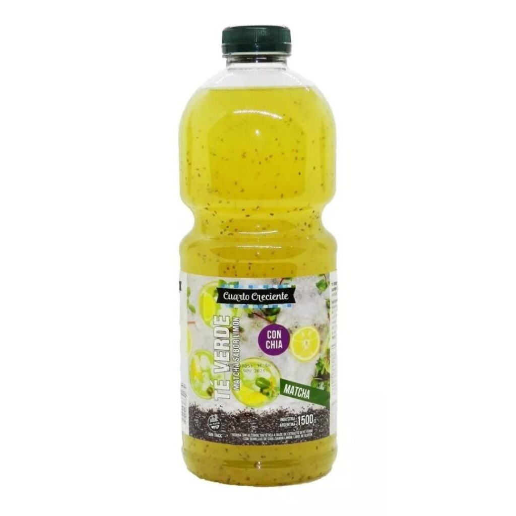 JUGO TE VERDE C/LIMON MATCHA C/STEVIA x1500cc. (CUARTO CRECIENTE)