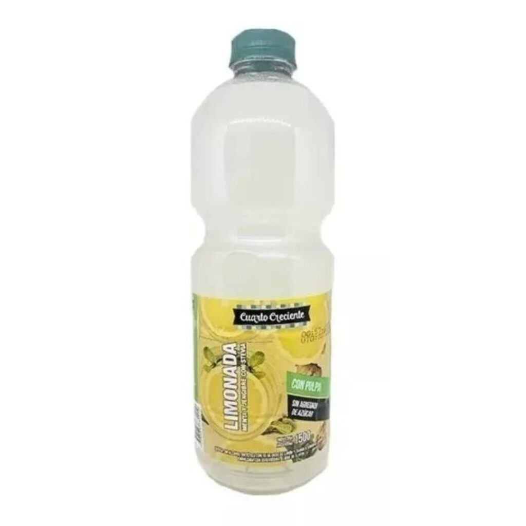 JUGO LIMONADA MENTA Y JENGIBRE C/STEVIA x1500cc. (CUARTO CRECIENTE)